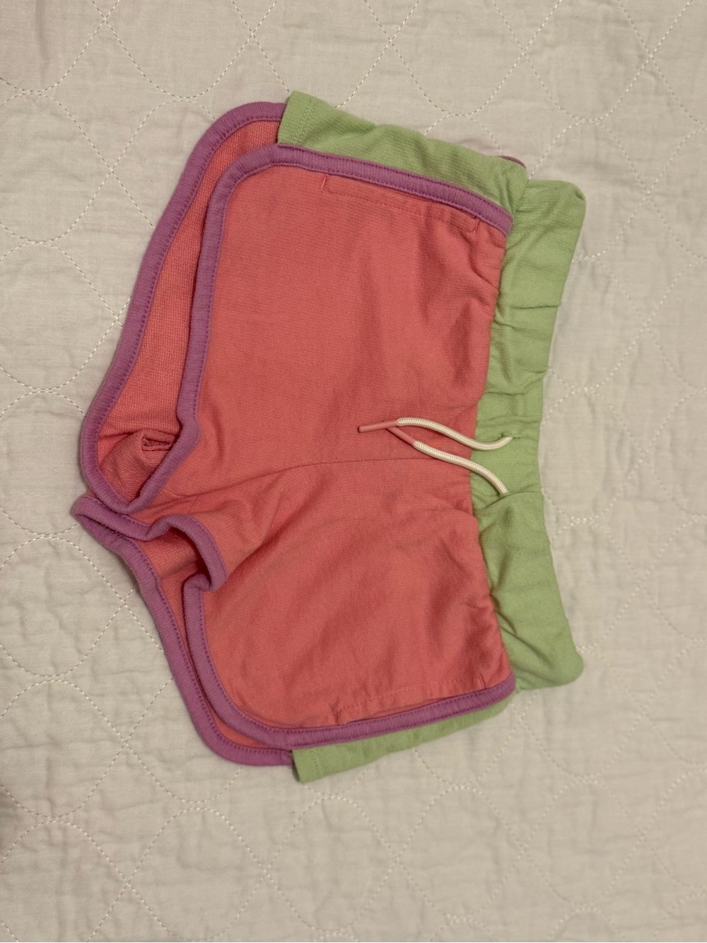 Under Armour purple Shorts and Old Navy Pink and Green Girls' Athletic Shorts